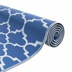 vidaXL Tapis d'extérieur Bleu 300 x 400 cm PP