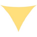 vidaXL Voile d'ombrage 160 g/m² Beige 5x5x6 m PEHD