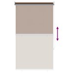 vidaXL Store enrouleur Protection UV Taupe 80 x 230 cm Polyester