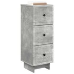 vidaXL Armoire à tiroirs Gris béton 33 x 34 5 x 90 cm