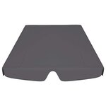 Vidaxl toit rechange balançoire anthracite 150/130x70/105 cm