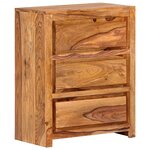 vidaXL Armoire à tiroirs 60x33x75 cm Bois d'acacia massif
