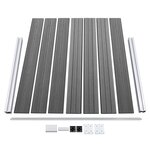 vidaXL Ensemble de panneau de clôture WPC 526x146 cm Gris