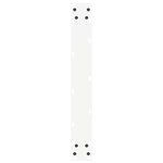 vidaXL Pieds de table de bar en U  2 pièces  blanc  60 x (110-111) cm  acier