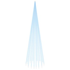 vidaXL Sapin de Noël sur mât de drapeau 1134 LED Bleues 800 cm