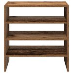 vidaXL Étagères à chaussures 2 Pièces empilable vieux bois 60x30x30 5 cm