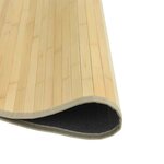 vidaXL Tapis rond naturel clair 60 cm bambou