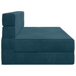 vidaXL Canapé-lit pliable Bleu 152 x 86 5 x 60 cm Tissu