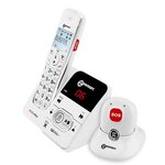 GEEMARC Téléphone sans fil grosses touches sénior AMPLIDECT 295 SOS-PRO - Avec Médaillon DECT d'appel d'urgence