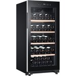 Haier hws116gae - cave à vin de vieillissement - pose libre - 116 bouteilles h126.5 x l59 5 cm - noir