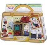 Sylvanian families - 5462 - la valisette de mode et grande soeur chat bicolore - le village