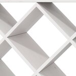 vidaXL Étagère à vin 2 Pièces Blanc 62 x 25 x 62 cm Pin massif