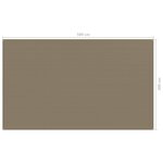 vidaXL Tapis de tente 300x500 cm Taupe