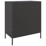 vidaXL Buffet noir 68x39x79 cm acier
