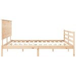 vidaXL Cadre de lit sans matelas 200x200 cm bois massif