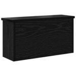 vidaXL Porte-manteau mural avec étagère Chêne noir 50 x 16 x 26 cm