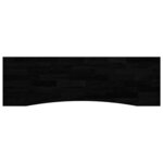vidaXL Dessus de bureau marron foncé bois chêne massif rectangulaire
