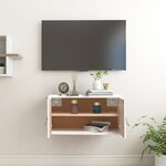 vidaXL Armoire murale blanc 60x30x30 cm Bois de pin massif