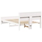 vidaXL Cadre de lit Blanc 120 x 190 cm Bois massif en pin