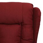 vidaXL Fauteuil Rouge bordeaux Tissu