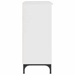 vidaXL Buffet Blanc brillant 69 5 x 33 x 82 cm Bois d'ingénierie