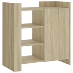 vidaXL Buffet chêne sonoma 73 5x35x75 cm bois d'ingénierie