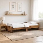 vidaXL Cadre de lit avec tête de lit Bois ancien 80 x 200 cm