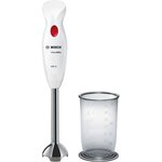 Bosch msm24100 - mixeur plongeant clevermixx - 400w - pied détachable inox - 1 vitesse - bol mixeur - blanc