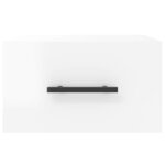 vidaXL Tables de chevet murales 2 Pièces blanc brillant 35x35x20 cm