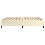 vidaXL Cadre de lit sans matelas crème 200x200 cm similicuir