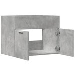 vidaXL Armoire d'évier Gris béton 60x38 5x46 cm Aggloméré