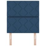 vidaXL Tête de lit avec des lumières à LED Réglable Bleu 80 cm tissu