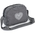 Bayer Chic 2000 853-76 - Sac à langer pour poussettes de poupées Jean gris