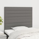 vidaXL Tête de lit Gris foncé 80x5x118/128 cm Tissu