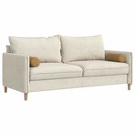 vidaXL Coussins d'accent 2 Pièces Marron Ø 15 x 40 cm