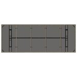 vidaXL Ensemble de salle à manger pour jardin 11 Pièces Gris Poly rotin