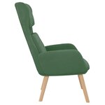 vidaXL Chaise de relaxation Vert clair Velours