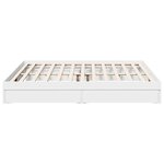 vidaXL Cadre de lit avec tiroirs blanc 180x200 cm bois d'ingénierie
