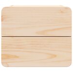 vidaXL Table de chevet Marron 39 x 34 x 33 cm Bois massif en pin
