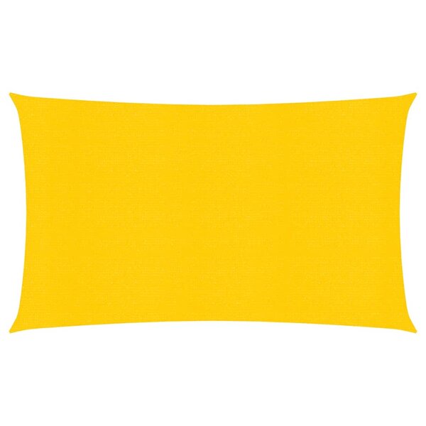 vidaXL Voile d'ombrage 160 g/m² rectangulaire jaune 4x7 m PEHD