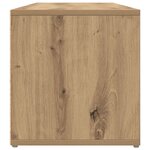 vidaXL Meuble TV avec stockage chêne artisanal Bois d'ingénierie