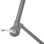 vidaXL Parasol de jardin en porte-à-faux et poteau en aluminium