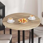 vidaXL Plateau de table Chêne sonoma 80 x 80 x 1.5 cm