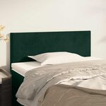 vidaXL Tête de lit Vert foncé 100x5x78/88 cm Velours