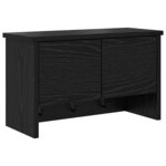 vidaXL Porte-manteau mural avec étagère Chêne noir 50 x 20 x 30 cm