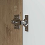 vidaXL Buffet Chêne artisanal 89 x 34 5 x 80 cm Bois d'ingénierie