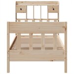 vidaXL Cadre de lit sans matelas 75x190 cm bois de pin massif