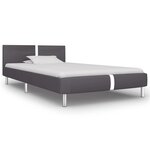 vidaXL Cadre de lit Gris Similicuir 90 x 200 cm