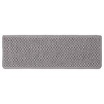 vidaXL Tapis d'escalier autocollants 15 Pièces 65x21x4 cm Argenté