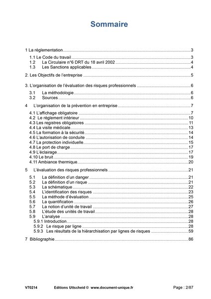 Document unique d'évaluation des risques professionnels métier (Pré-rempli) : Ventes à distance - VPC - Ventes par correspondanc UTTSCHEID